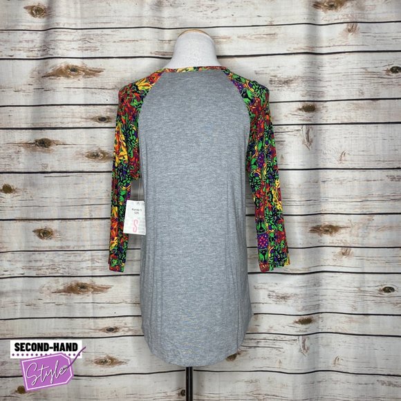 LuLaRoe Bright Floral NWT Randy Tee - Picture 3 of 4